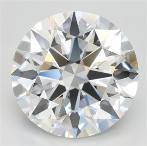 Picture of Lab Grown Diamond 4.37 Carats, Round with Excellent Cut, D Color, IF Clarity and Certified by GIA