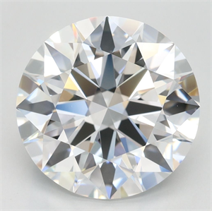 Picture of Lab Grown Diamond 4.37 Carats, Round with Excellent Cut, D Color, IF Clarity and Certified by GIA