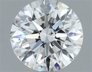 Foto Diamante Natural 0.90 quilates, Redondo , Color F, claridad SI2 y certificado GIA de