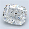 Diamante Natural 3.01 quilates, Del cojín , Color G, claridad SI2 y certificado GIA
