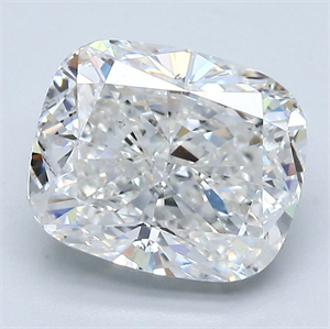 Foto Diamante Natural 3.01 quilates, Del cojín , Color G, claridad SI2 y certificado GIA de