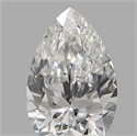 Diamante Natural 0.12 quilates, De pera , Color G, claridad VVS1 y certificado IGI