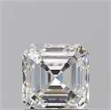 Natural Diamond 0.93 Carats, Asscher with  Cut, H Color, VS1 Clarity and Certified by GIA