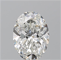Natural Diamond 1.01 Carats, Oval with  Cut, H Color, VS1 Clarity and Certified by GIA