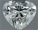 Natural Diamond 0.52 Carats, Heart with  Cut, I Color, VS2 Clarity and Certified by GIA