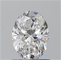 Natural Diamond 0.90 Carats, Oval with  Cut, E Color, VS1 Clarity and Certified by GIA