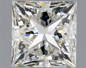 Picture of Natural Diamond 1.01 Carats, Princess with  Cut, J Color, VS2 Clarity and Certified by GIA