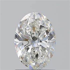 Picture of Natural Diamond 1.20 Carats, Oval with  Cut, I Color, VVS2 Clarity and Certified by GIA