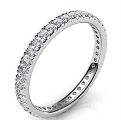 Picture of 2.5mm Eternity Wedding ring, 0.44 carats