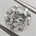 0.72 quilates, diamante natural redondo con corte ideal, color G, claridad I1 y certificado por CGL