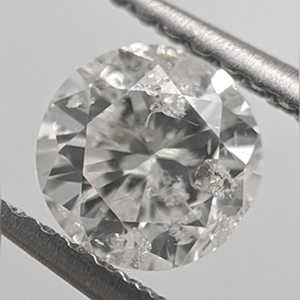 Picture of 0.72 Carats, Round Natural Diamond with Ideal Cut, G Color, I1 Clarity and Certified By CGL