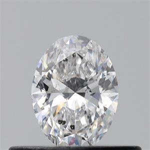 Picture of Natural Diamond 0.30 Carats, Oval with  Cut, E Color, SI2 Clarity and Certified by GIA