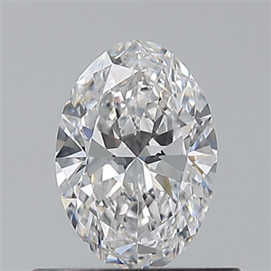 Picture of Natural Diamond 0.50 Carats, Oval with  Cut, D Color, VS1 Clarity and Certified by GIA