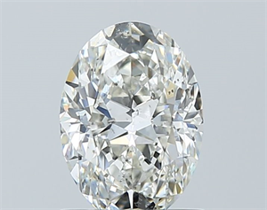 Foto Diamante Natural 1.02 quilates, Ovalado , Color H, claridad SI2 y certificado GIA de