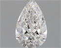 Diamante Natural 0.34 quilates, De pera , Color E, claridad SI1 y certificado GIA