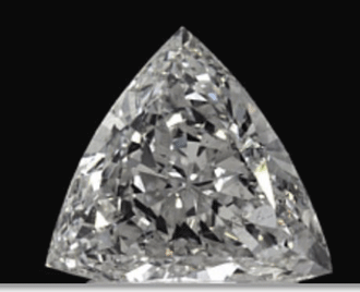 1.23 Carats, Trilliant Diamond with Good Cut, F Color, SI1 Clarity and Certified by GIA