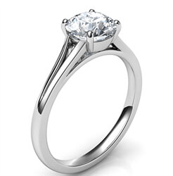 Picture of Split band Solitaire engagement ring for all diamond shapes-Stacy