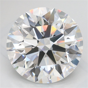 Picture of Lab Grown Diamond 4.06 Carats, Round with Excellent Cut, D Color, VVS1 Clarity and Certified by GIA