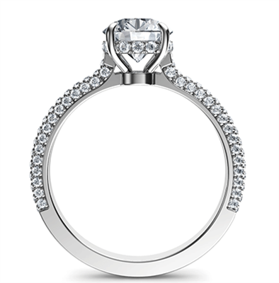 Hidden halo engagement ring for Rounds, Chelsea