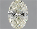 Natural Diamond 0.51 Carats, Oval with  Cut, L Color, VVS2 Clarity and Certified by GIA
