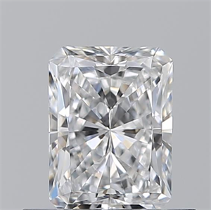 Picture of Natural Diamond 0.55 Carats, Radiant with  Cut, D Color, IF Clarity and Certified by GIA