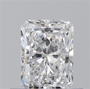 Picture of Natural Diamond 0.55 Carats, Radiant with  Cut, D Color, IF Clarity and Certified by GIA