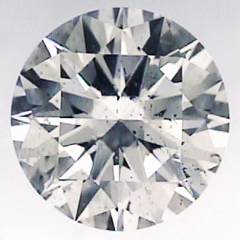 Picture of 3.59 round diamond F color, SI1 clarity,