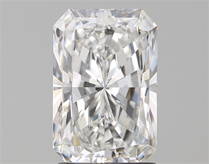 Foto Diamante Natural 2.04 quilates, Radiante , Color F, claridad SI2 y certificado GIA de