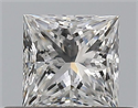 Diamante Natural 0.40 quilates, Princesa , Color F, claridad VS2 y certificado GIA