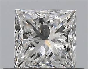 Foto Diamante Natural 0.40 quilates, Princesa , Color F, claridad VS2 y certificado GIA de
