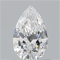 Natural Diamond 0.60 Carats, Pear with  Cut, D Color, VVS2 Clarity and Certified by GIA