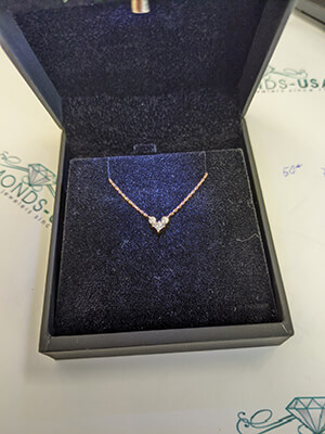 Diamonds heart pendant,14K White, Rose or Yellow Gold