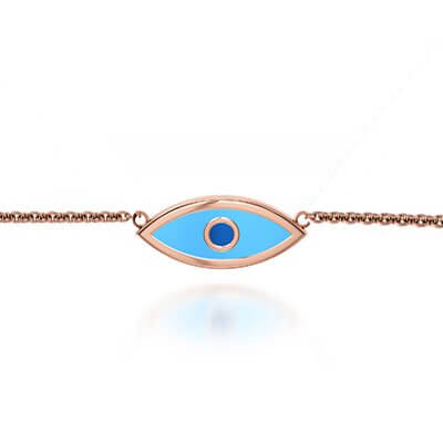 Eye pendant, choose your enamel colors