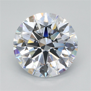Picture of Lab Grown Diamond 4.02 Carats, Round with Ideal Cut, F Color, VVS2 Clarity and Certified by IGI