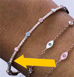 Foto Brazalete de diamantes de alta calidad de 0,60 quilates de