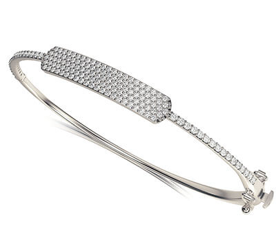 diamonds bangle, 1.40 carats