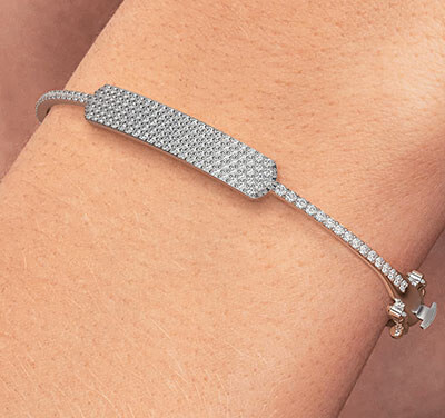 diamonds bangle, 1.40 carats