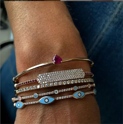 brazalete de diamantes, 1,40 quilates