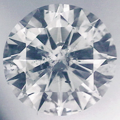 Diamante redondo de 0,31 quilates con muy buen corte, color F, claridad SI2, certificado por EGL
