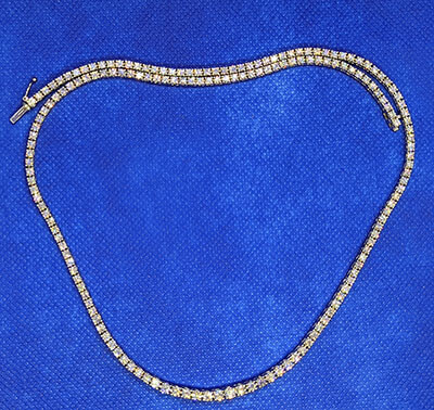 10 carats Tennis diamond necklace 