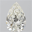 Natural Diamond 3.50 Carats, Pear with  Cut, H Color, SI1 Clarity and Certified by IGI