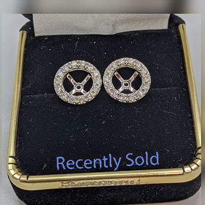 Diamonds Halo earring Jacket 0.80 carats