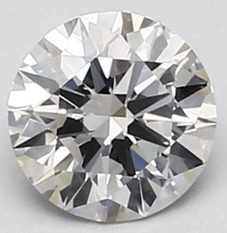 Picture of 0.54 carat natural diamond G VVS2, Ideal Cut certified by CGL