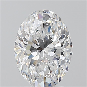 Picture of Natural Diamond 1.50 Carats, Oval with  Cut, D Color, SI2 Clarity and Certified by GIA