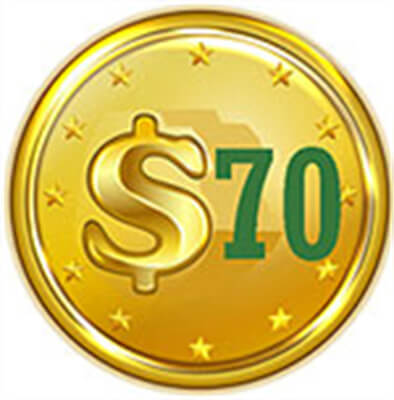 $70 token for ring over size 8.5