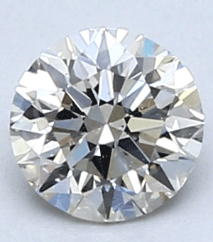 Picture of 0.40 Carats, Round Diamond with Ideal Cut, G Color, VVS2 Clarity and Certified By CGL