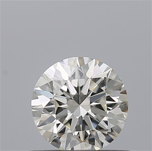 Picture of Natural Diamond 0.47 Carats, Round with Excellent Cut, H Color, VVS1 Clarity and Certified by IGI