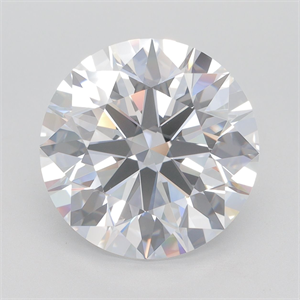 Picture of Lab Grown Diamond 6.66 Carats, Round with Ideal Cut, D Color, VVS2 Clarity and Certified by IGI