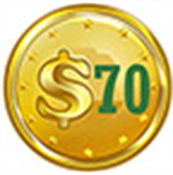 Foto $ 70 token por doble envío de