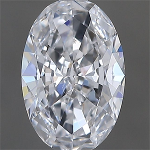 Picture of Natural Diamond 0.50 Carats, Oval with  Cut, D Color, SI1 Clarity and Certified by GIA
